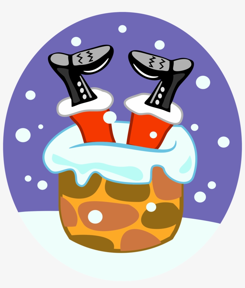 This Free Icons Png Design Of Santa Claus Stuck In, transparent png download