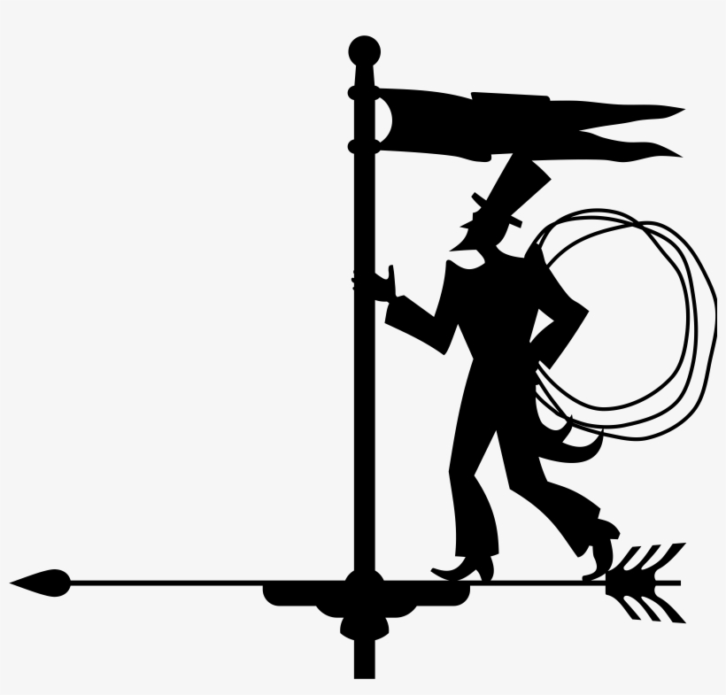 Chimney Sweep Png Picture - Weathervane Art Print - Silhouette Art Print - Vintage, transparent png download