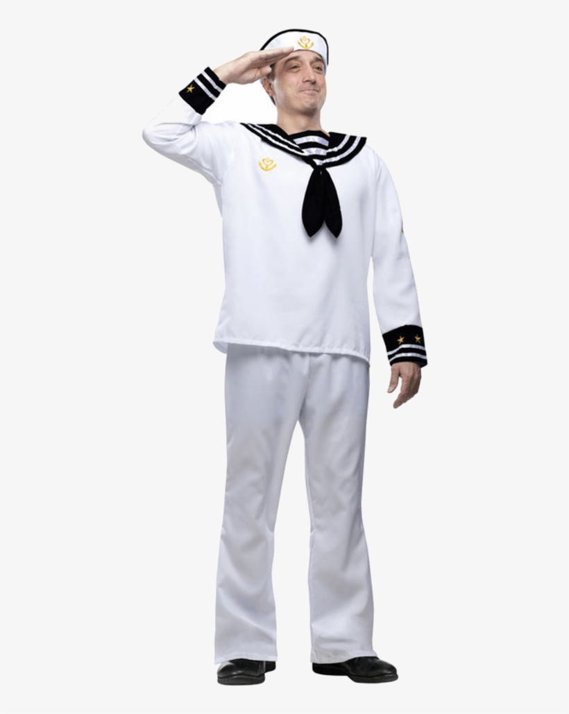 Sailor Uniform For Men - Costumes Fancy Dress Men's, transparent png download