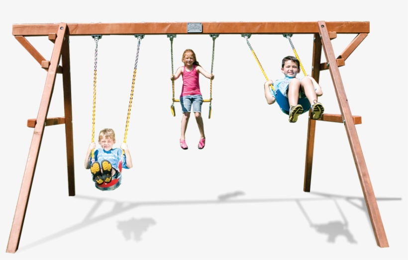 Free-standing Swingset - Backyard Playworld, transparent png download