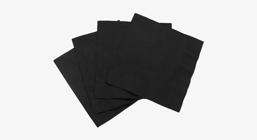 Black Napkins - Napkin, transparent png download