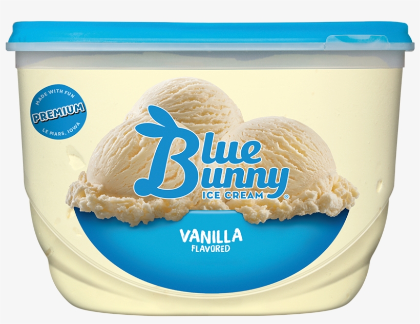 Blue Bunny Natural Vanilla Ice Cream, transparent png download