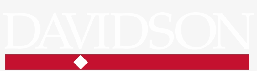 Davidson College Logo With White Type With Red Bar - Transparent Images Red Line, transparent png download