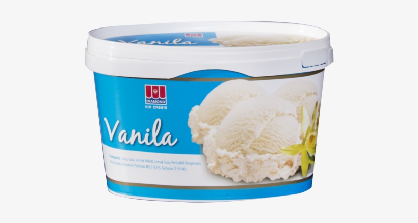 Diamond Ice Cream Vanilla 700 Ml - Ice Cream Vanilla Diamond, transparent png download