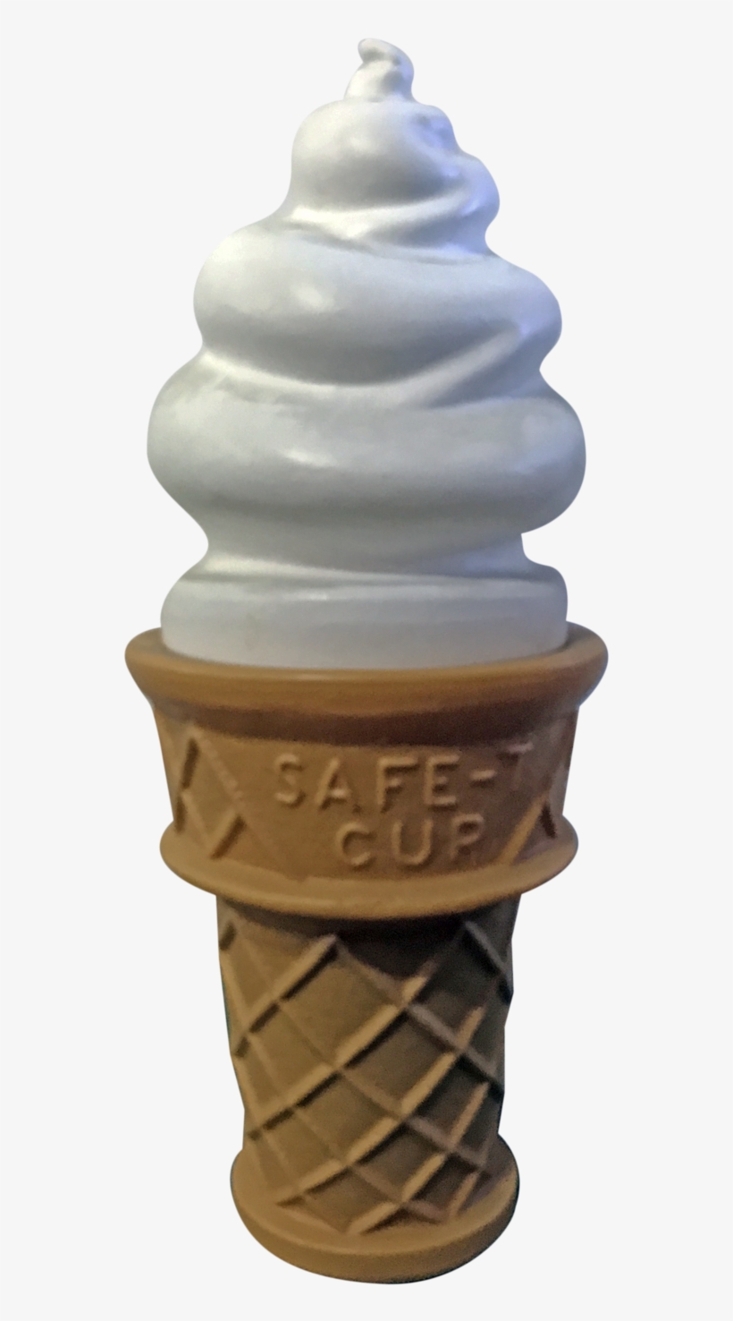 Vanilla Ice Cream Swirl Cone - Vanilla Ice Cream, transparent png download