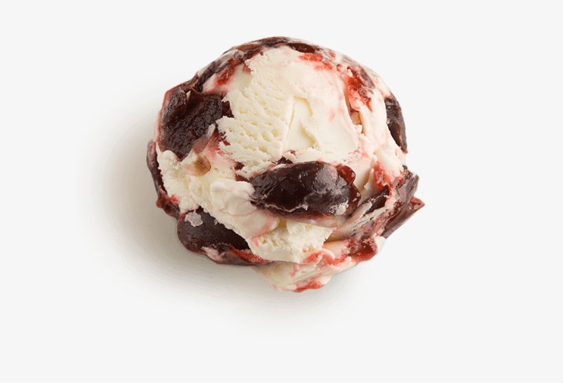 Cherry Vanilla Ice Cream Scooped - Vanilla Ice Cream, transparent png download