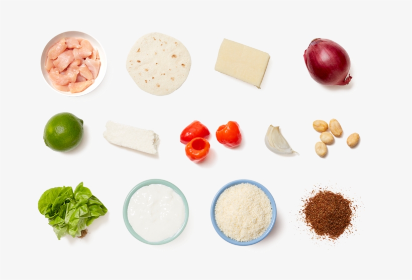 Cheesy Chicken Quesadillas With Butter Lettuce & Pickled - Pickled Pepper, transparent png download