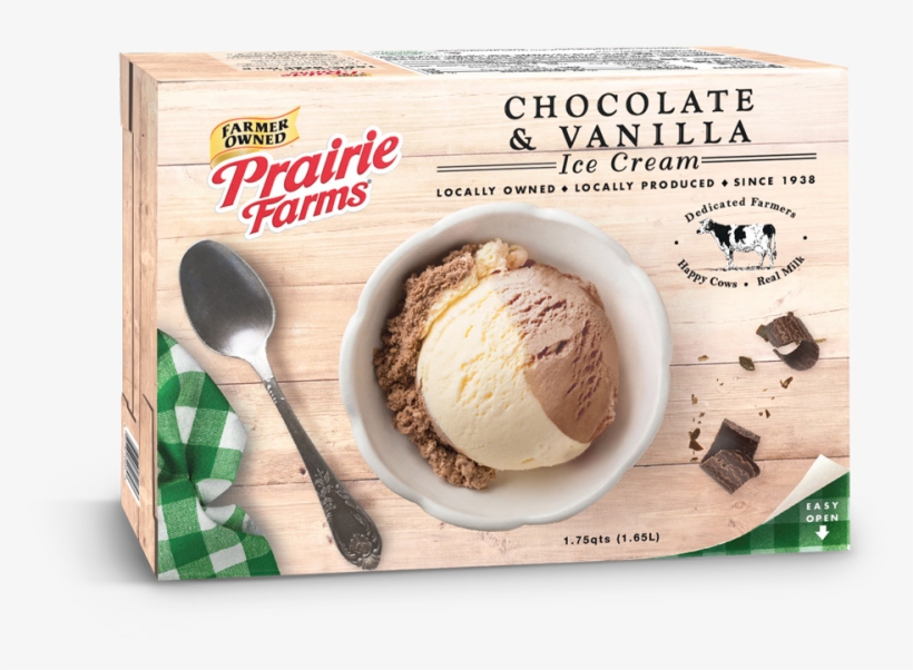 Chocolate & Vanilla - Prairie Farms Dairy Prairie Farms Rocky Road Ice Cream,, transparent png download