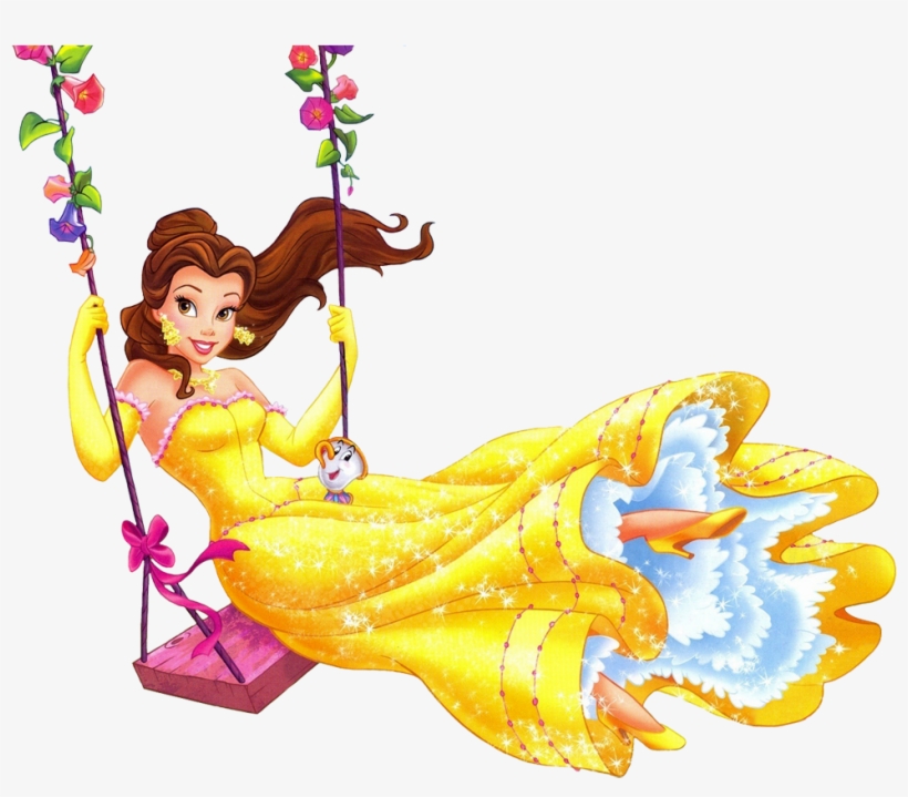 Swings Cliparts - Belle On A Swing, transparent png download