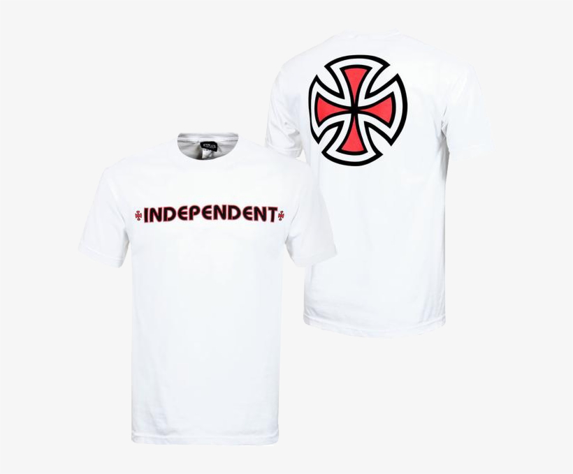 Bar Cross Tee White - Independent Bar/cross T-shirt - White S A1385278, transparent png download