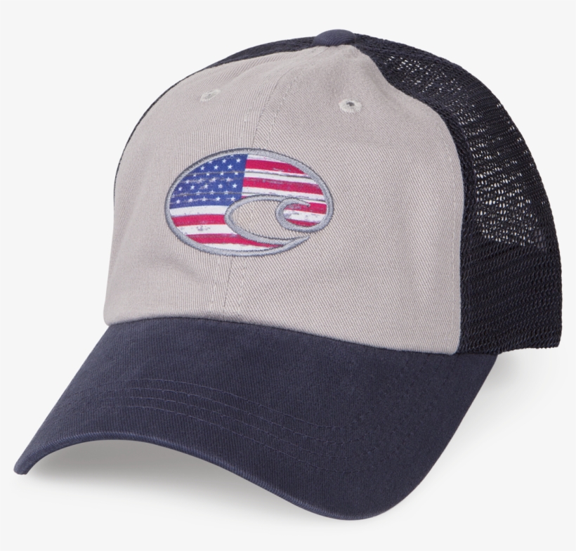 Costa Del Mar United Trucker Hat In Navy, Angle - Costa Rip Tide Trucker Hat Navy Ha51rwb, transparent png download
