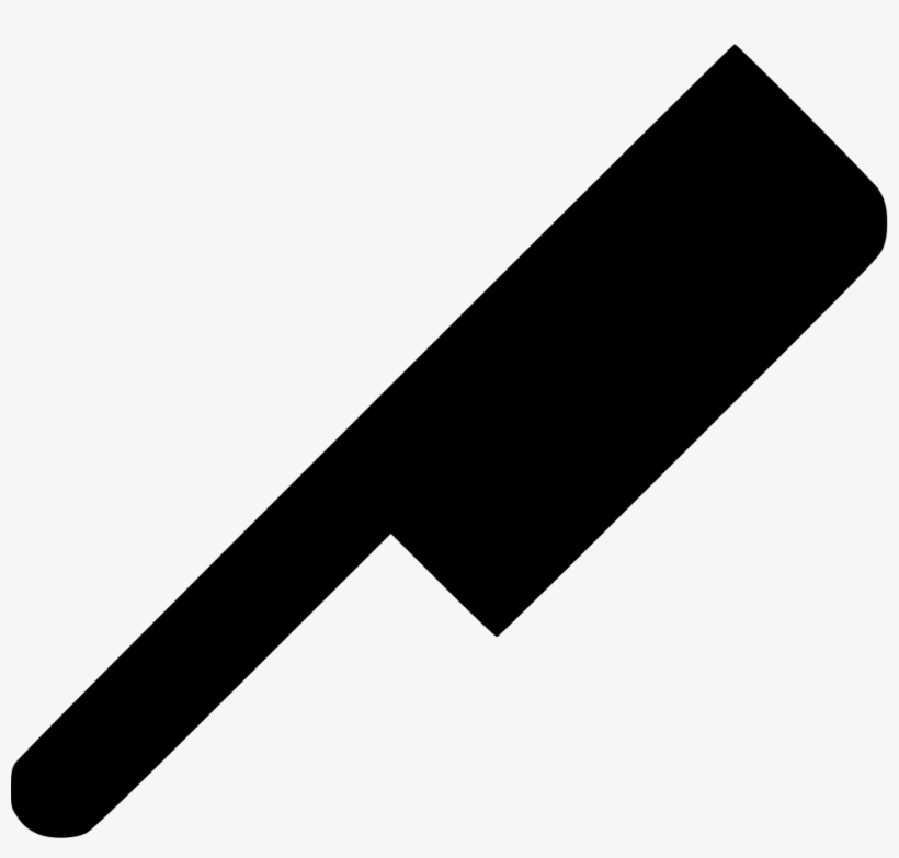 Butcher Knife - - Knife Of Butcher Black And White Png, transparent png download