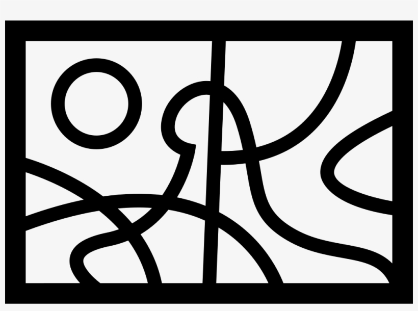 Abstract Painting Landscape - Abstract Paint On Icon, transparent png download