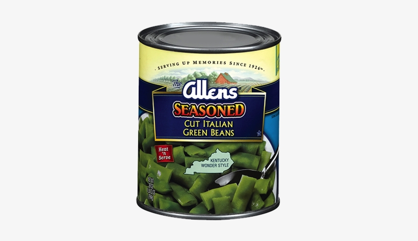 Italian Cut Green Beans Seasoned Southern Style - Allen Green Beans, transparent png download