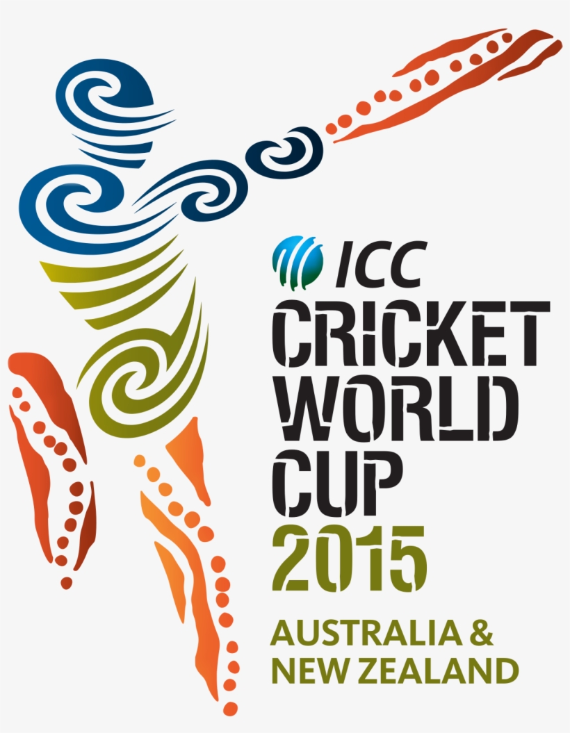 Icc Cricket World Cup 2015 Logo - Icc World Cup 2015 Logo, transparent png download