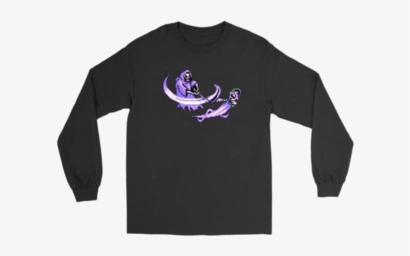 Grim Reaper Luigi Scythe Death Long Sleeve T-shirt - Fight To Win Cancer, transparent png download