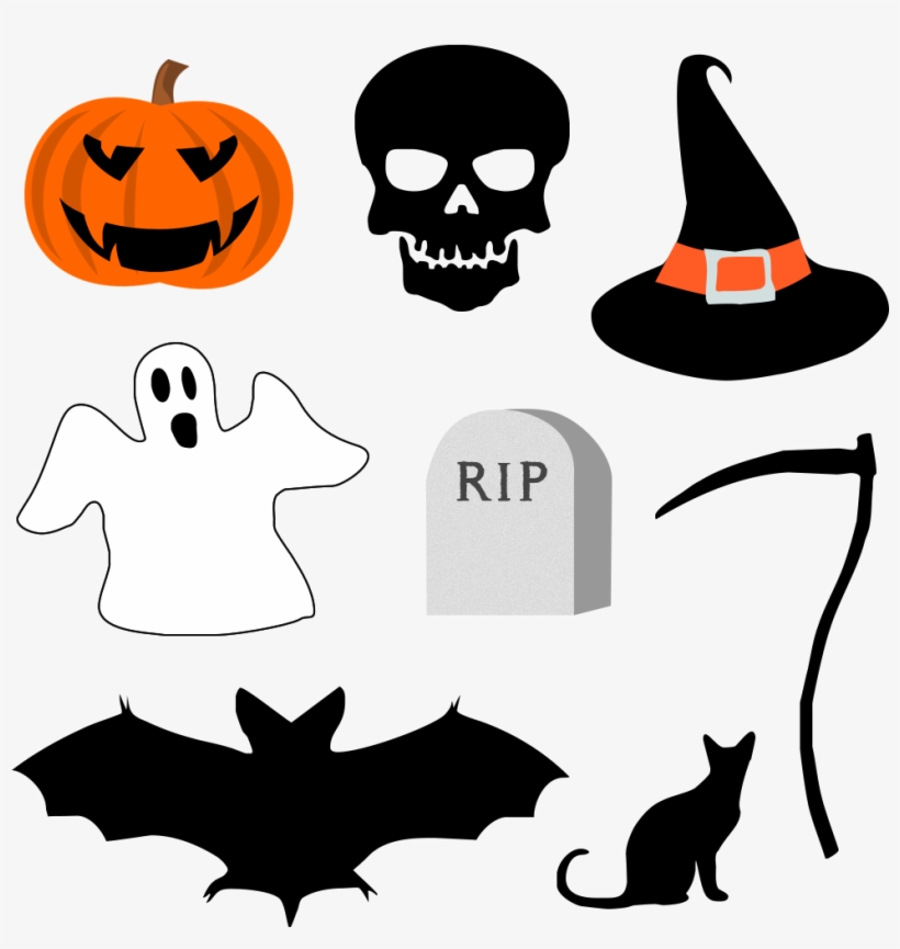 Free Halloween Graphics Psd Download - Basic Skull Throw Blanket, transparent png download