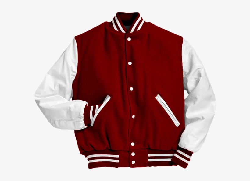 Picture Of Leather Varsity Jacket - Purple And White Varsity Jacket, transparent png download