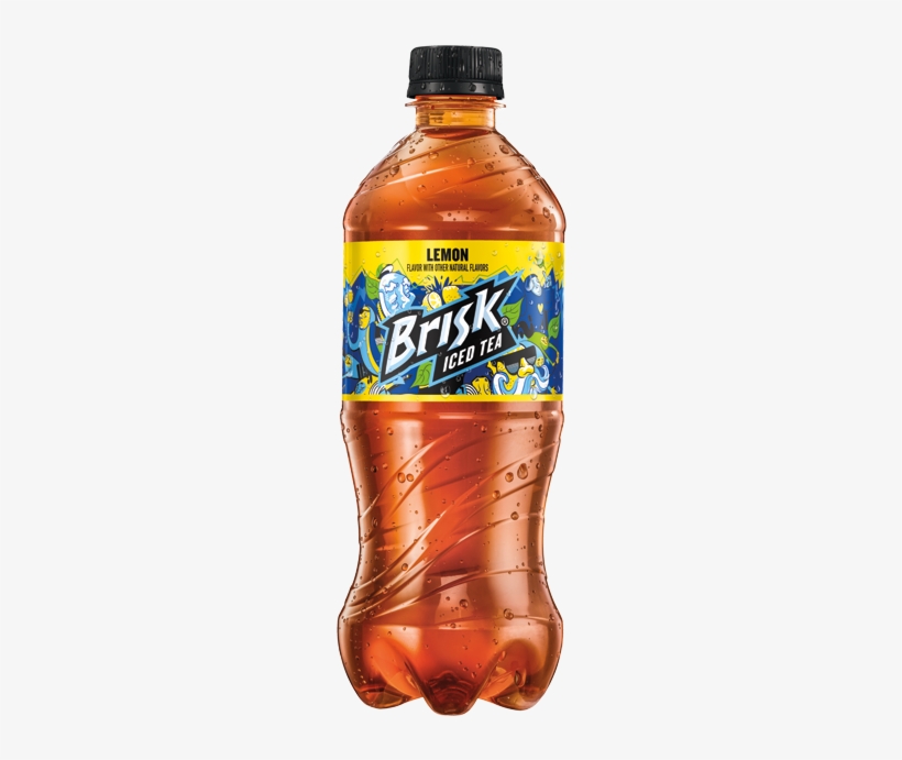 Brisk 20oz Lipton Iced Tea Tropical Transparent PNG 271x672 Free