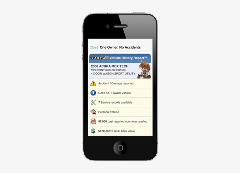 Carfax Reports Iphone App - Login And Sign Up Screens On Mobile, transparent png download