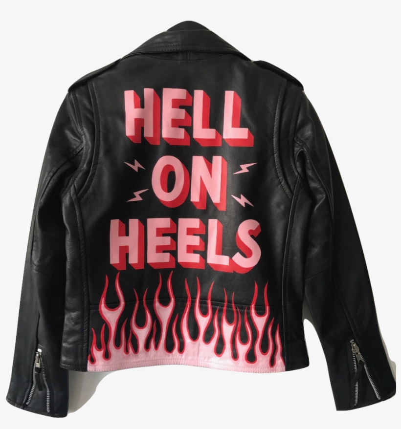 Image Of Hell On Heels - Leather Jacket, transparent png download