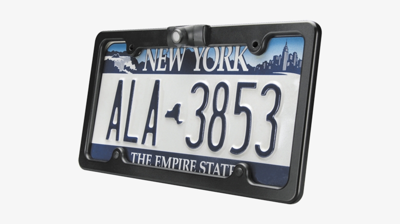 Color Cmos Camera With Integrated License Plate Frame - New York License Plate, transparent png download