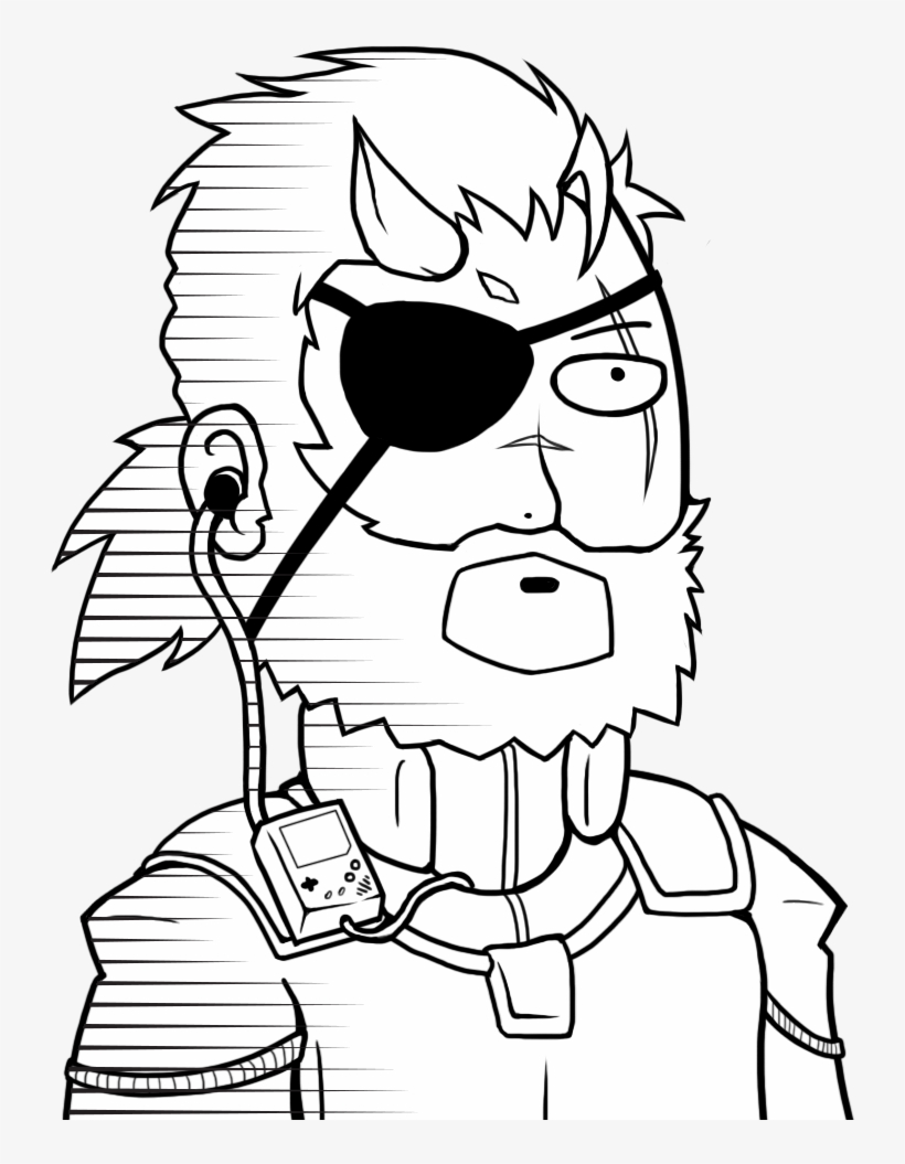 Template For Anyone Who Wants To Place His Silly Face - The Phantom Pain, transparent png download