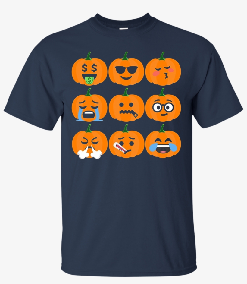 Pumpkin Emoji T-shirt Halloween Thanksgiving, transparent png download