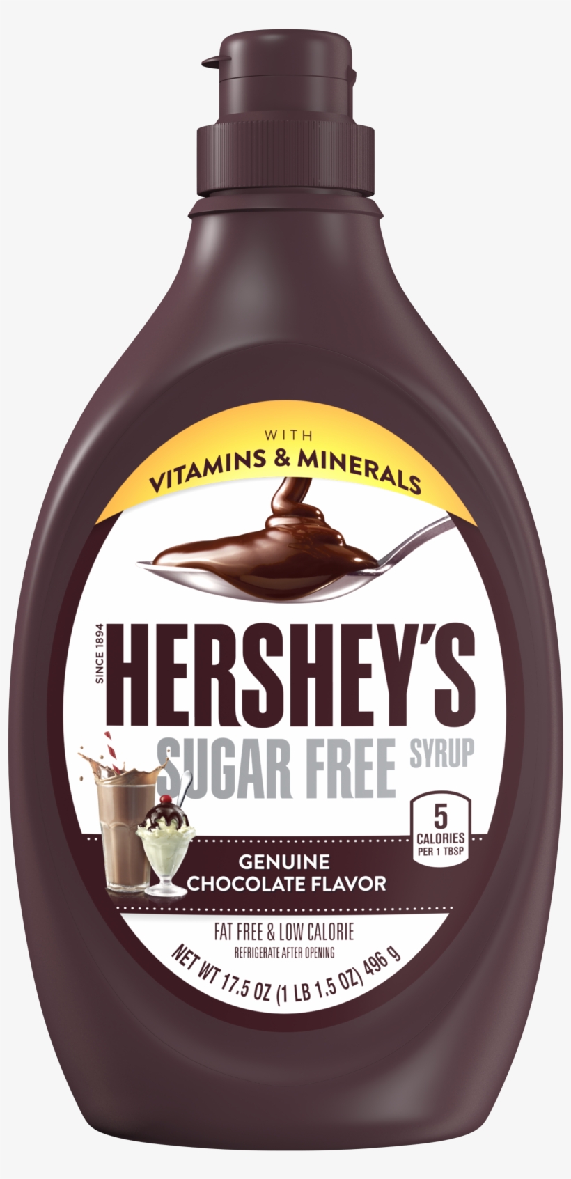 Chocolate Syrup Png - Hershey's Lite Syrup, transparent png download