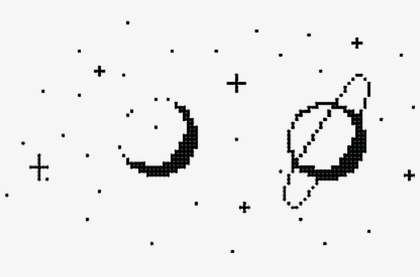 Image Black And White Stock Collection Of Free Aesthesis - Planets And Stars Png, transparent png download