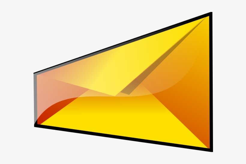 This Free Clipart Png Design Of Yellow Envelope Clipart, transparent png download