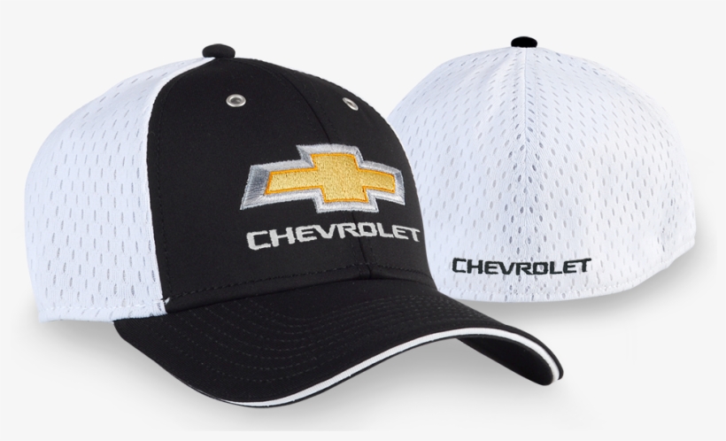 Chevrolet Bowtie With Chevrolet On Back-black/white - Chevrolet, transparent png download