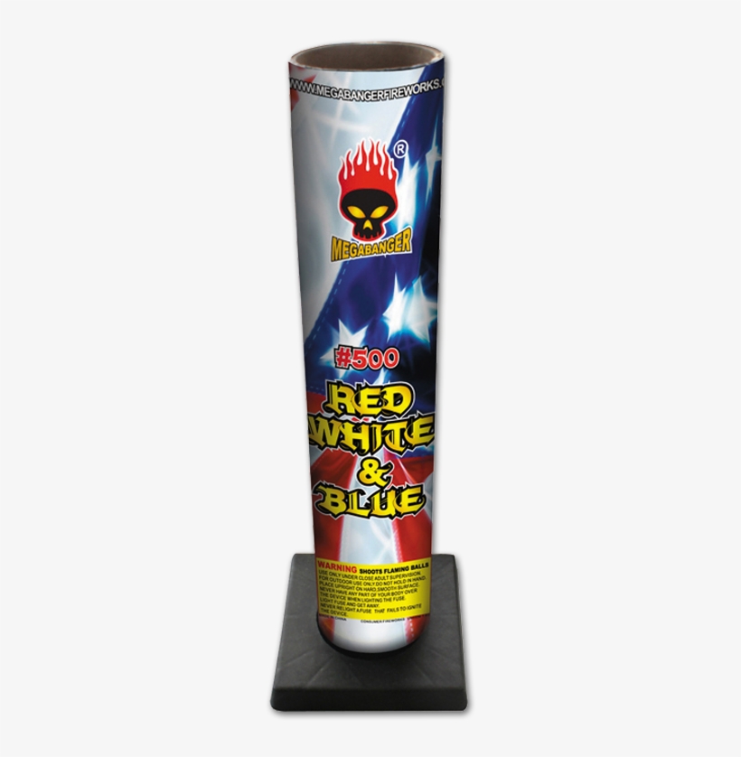#500 Red White And Blue Tube - Keystone Fireworks Of, transparent png download
