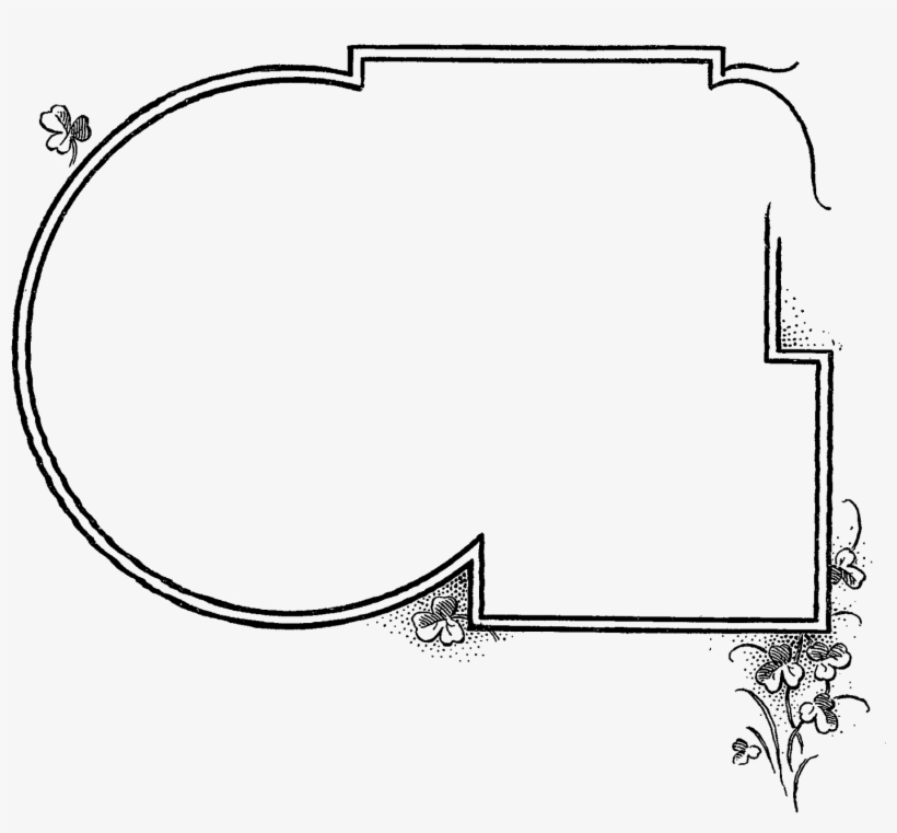 Digital Decorative Clover Frame Downloads - Digital Scrapbooking, transparent png download