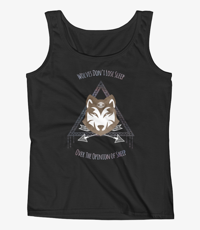 "wolves Don't Lose Sleep" Ladies' Tank Aware Wolf - T-shirt, transparent png download