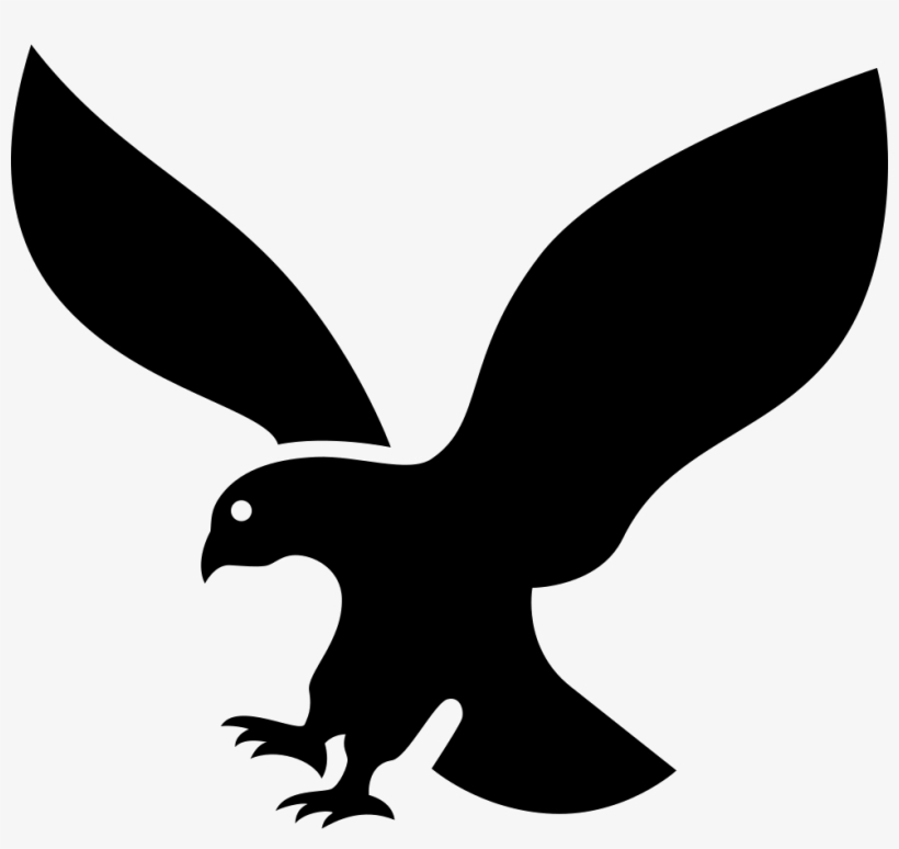 Eagle Silhouette In Flight - Silueta De Un Aguila, transparent png download