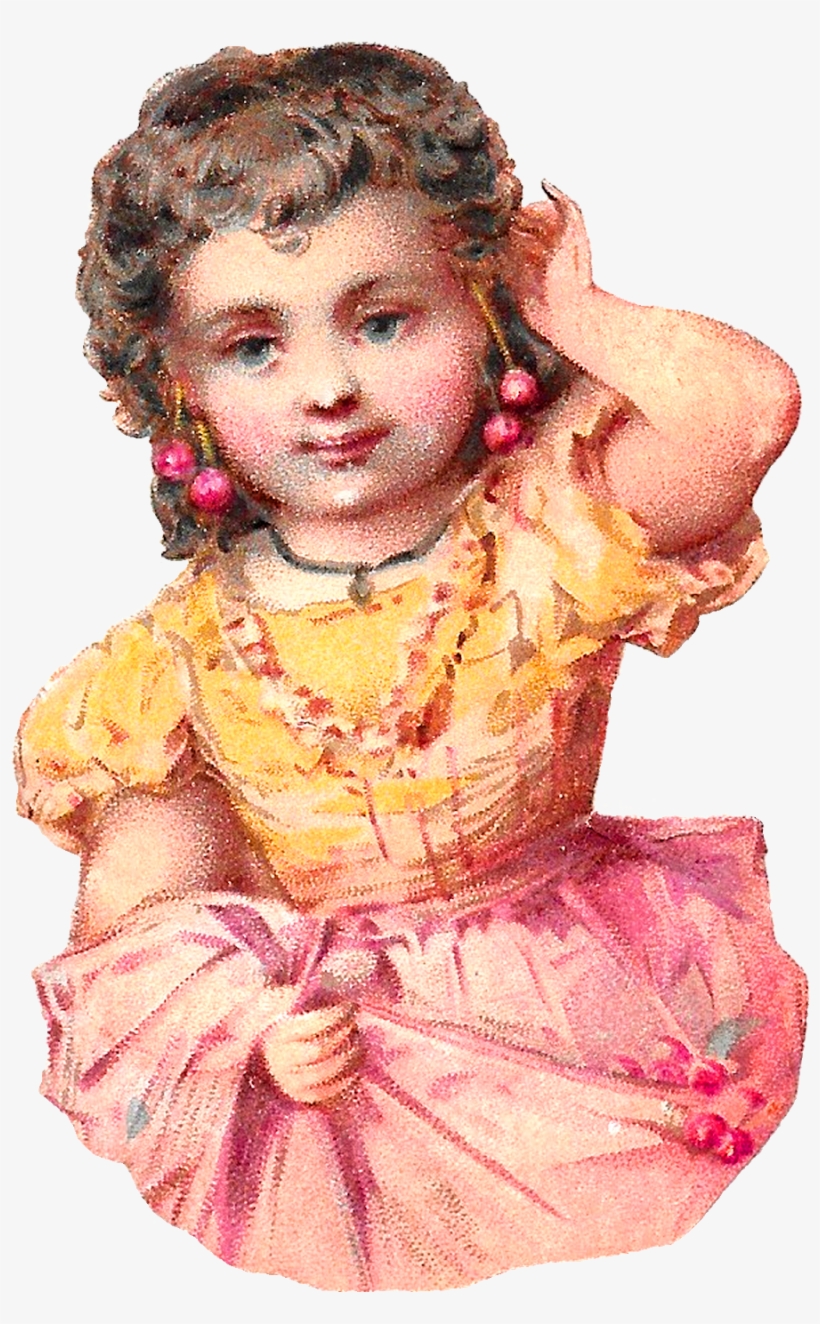 Free Girl Picking Cherries Digital Download Fruit Spring, transparent png download