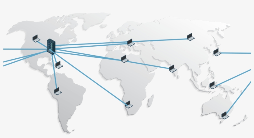 No Cdn - World Map, transparent png download