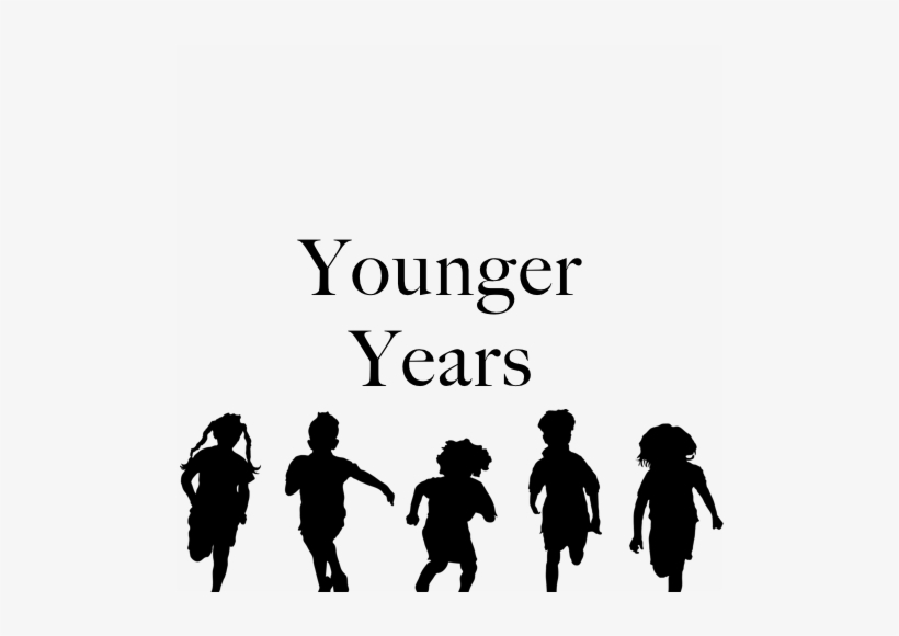 Youngeryears - Kids Running Silhouette, transparent png download