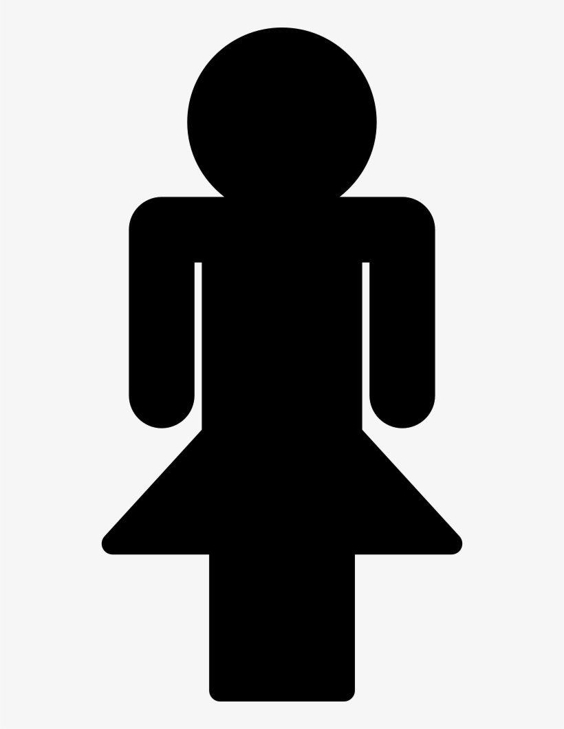 Female Silhouette Symbol, transparent png download