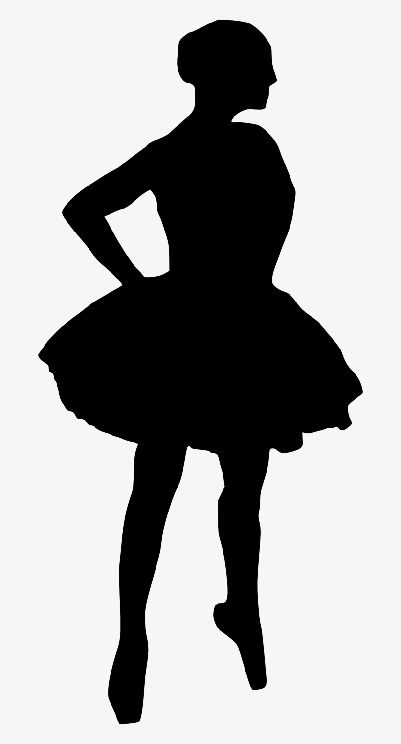 20 Ballerina Silhouette - Little Girl Silhouette Transparent Background, transparent png download