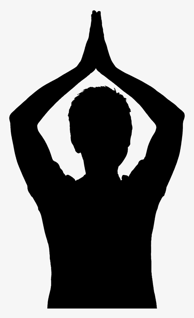 Hand,silhouette,free Pictures, Free Photos - Yoga, transparent png download