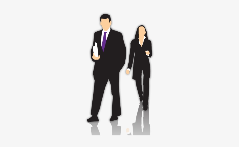 Homeimg - Man And Woman In Suit Silhouette, transparent png download