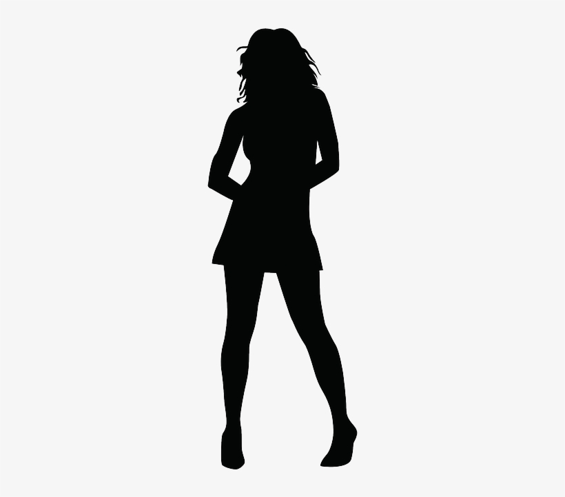 Sportive Woman, Female, Figure, Slender, Slim, Sportive - Girl Silhouette Png, transparent png download