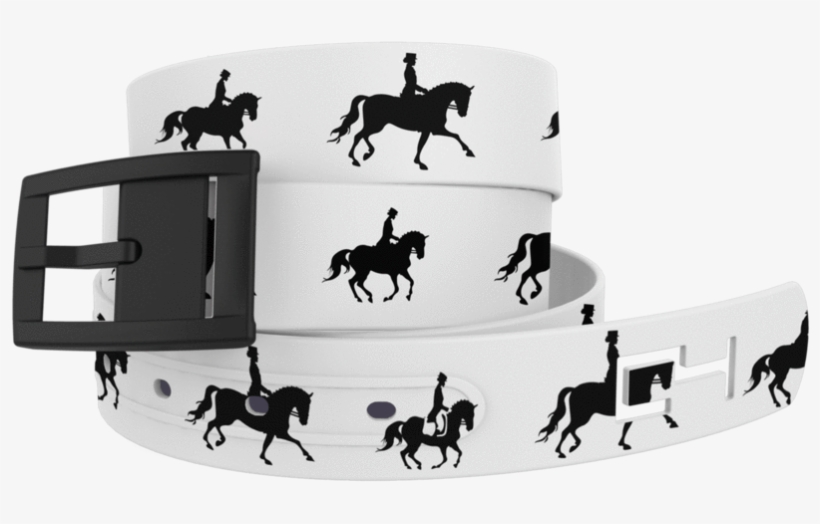 Tap To Expand - C4 Design Belt: Dressage Fill In White Strap/black, transparent png download