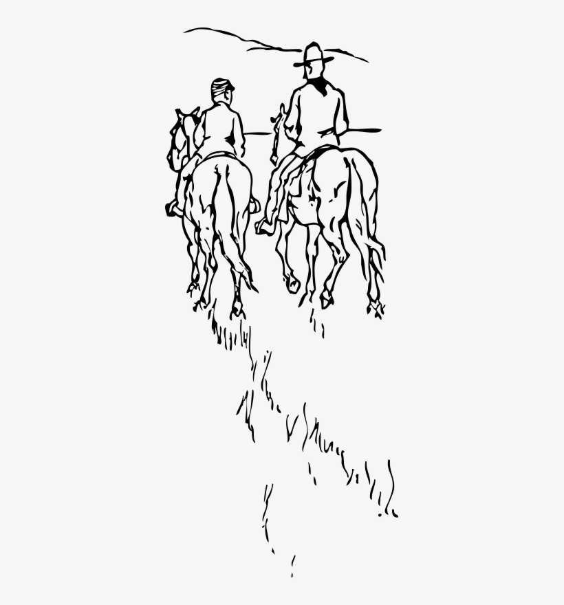 Riding A Horse - Knight Riding Away, transparent png download