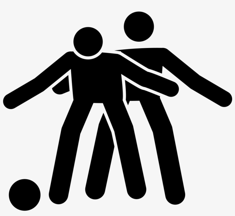 Football Player Blocking Another Player Comments - Bloquear En El Futbol, transparent png download