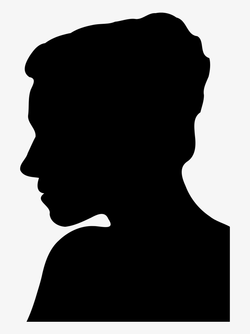 By John Fortmeyer - Silhouette Young Man Head, transparent png download