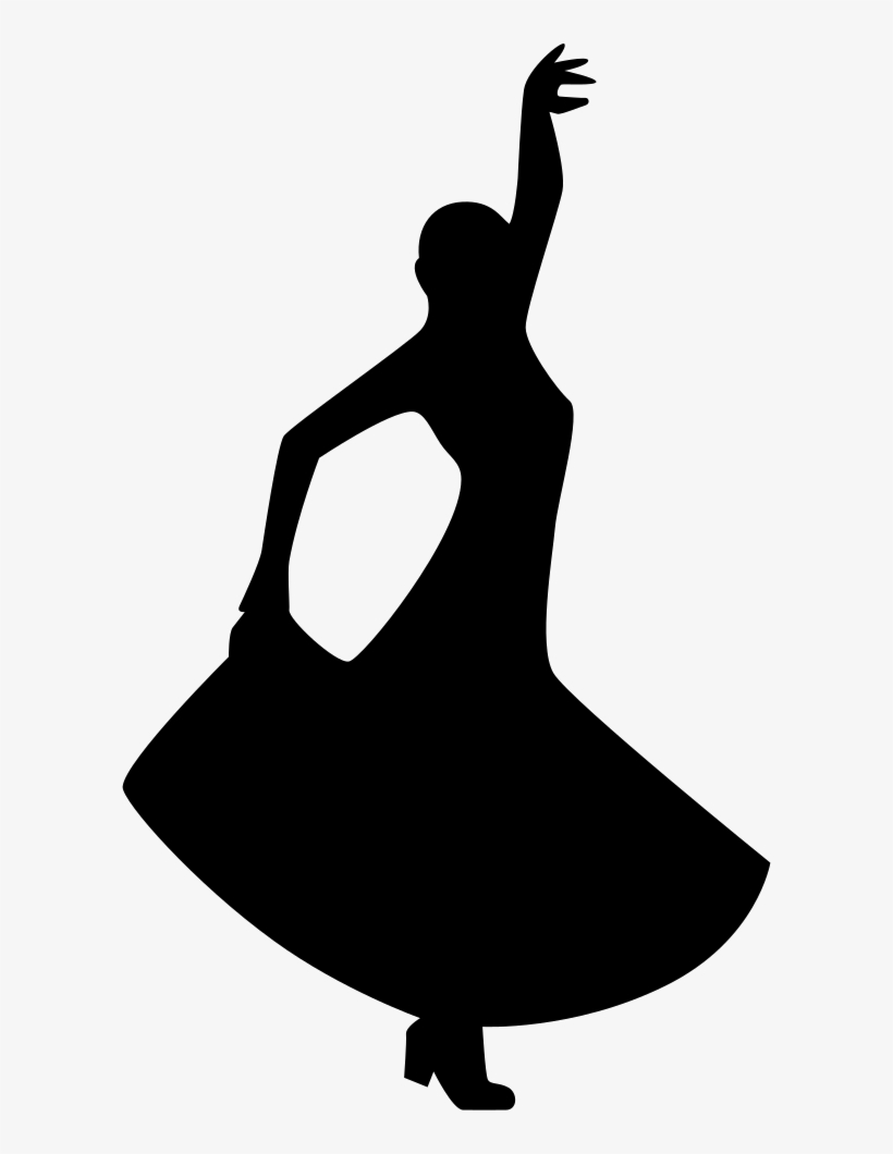 Flamenco Dancing Silhouette Of A Woman Comments - Silhouettes Of A Quinceanera, transparent png download