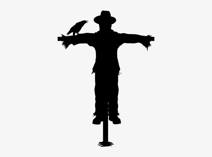 Silhouette Scarecrow Wall Sticker - Wizard Of Oz Scarecrow Silhouette, transparent png download
